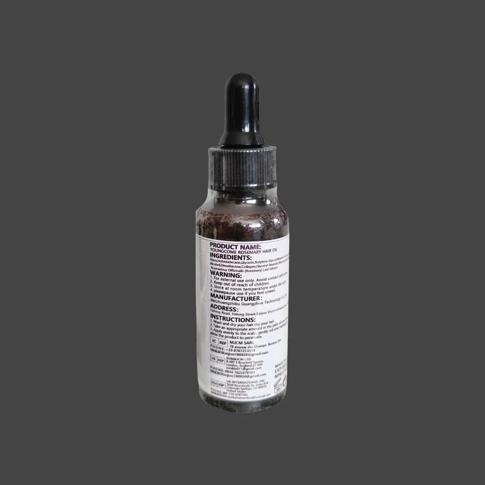 Rosemary‎ Hair Oil 60ml 2.03fl oz Topical Cosmetic with Dropper